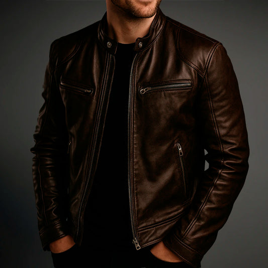 Herren-Lederjacke Moderne Eleganz und Komfort
