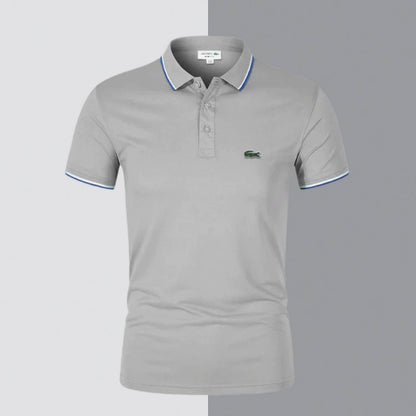 Klassisches Herren-Polo aus Stretch-Baumwolle – Chic